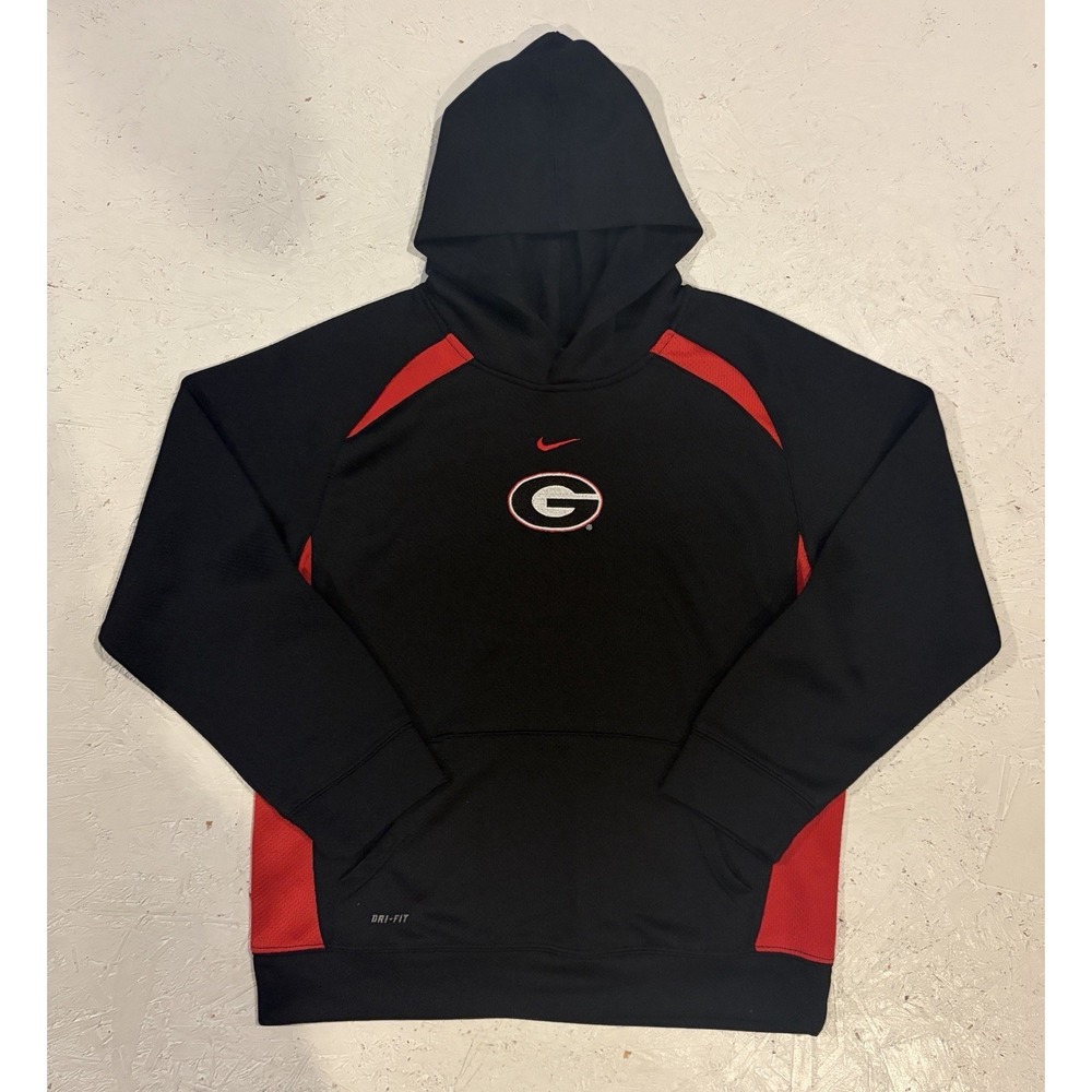 Vintage Nike Georgia Bulldogs Hoodie Sweatshirt Youth M Center Swoosh Football